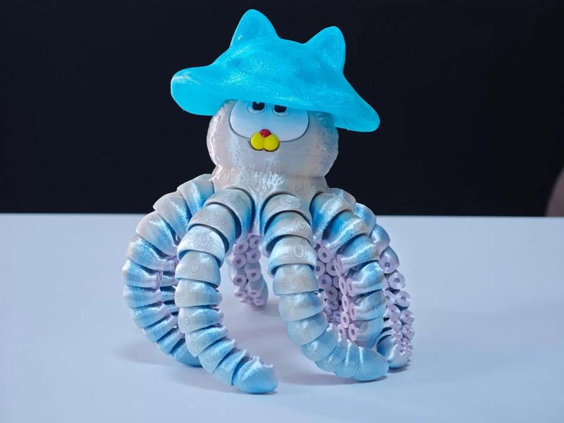 Garfield Transformed into an Octopus