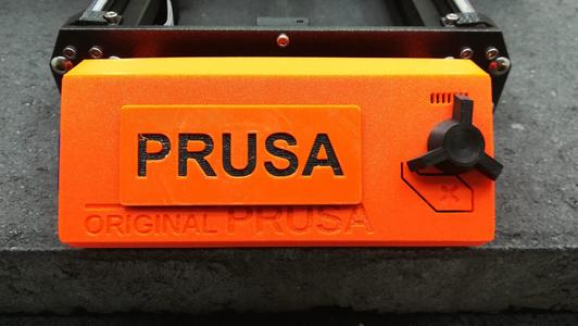 LCD cover with Prusa logo for i3 MK3