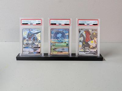 3 Card PSA Graded Card Stand