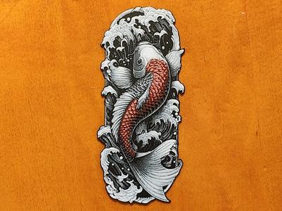 Koi Fish Carp Bookmark - The Return of the Koi.