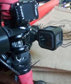 Bicycle stem based gopro mount