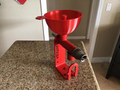 Funnel and Pusher for Piteba Oil Press