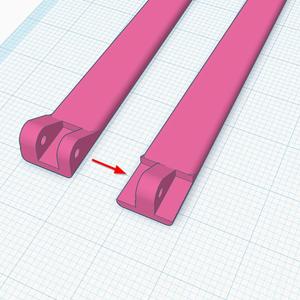 glasses legs with inverted hinge