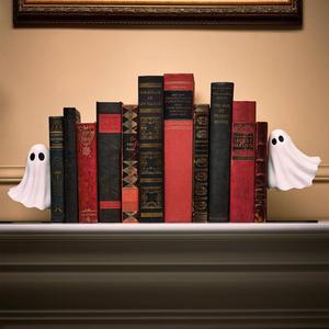 Floating Ghosts Bookends - Halloween Decoration for Book Nook