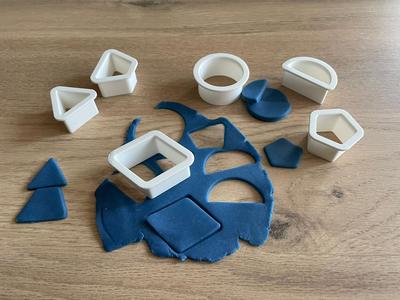 Basic Geometrical Playdoh Cutters