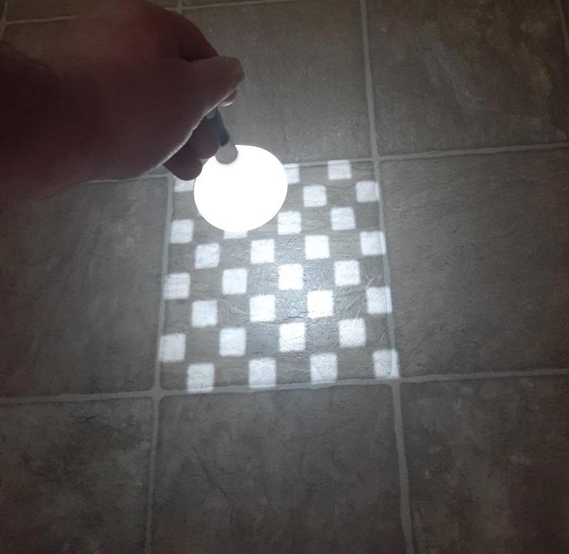 stereographic projection - checker or chess board
