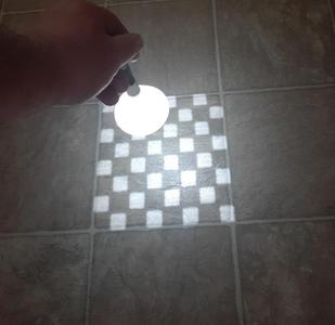 stereographic projection - checker or chess board