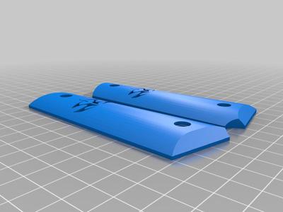 1911 Hitman Inlay Grips