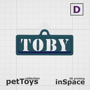 Pet - Dog - Tag - Toby - Classic - Customized -
