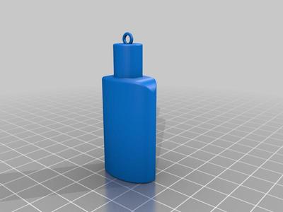 Hand sanitizer keychain scale 1:2