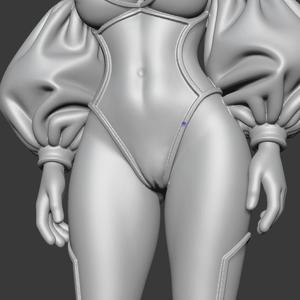 Anime Girl Sculpture