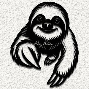 CUTE CRAWLING SLOTH WALL ART HOME DECOR