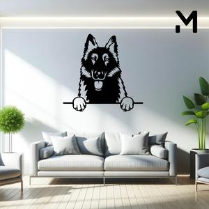Wall silhouette - Belgian shepherd dog - Hang