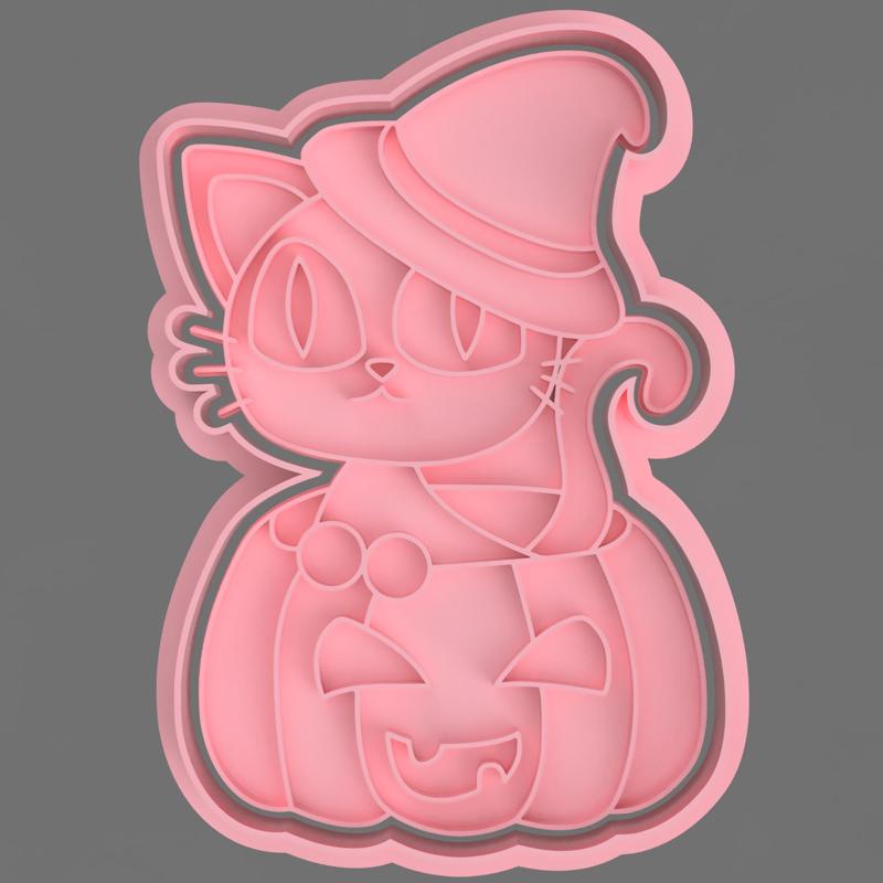 WITCH CAT CUTTER FOR COOKIE AND FONDANT