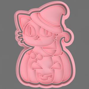 WITCH CAT CUTTER FOR COOKIE AND FONDANT