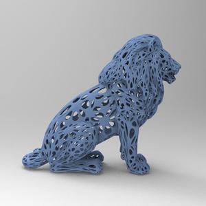 Lion Voronoi Style