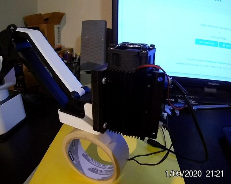 rotrics 15 W laser mount.