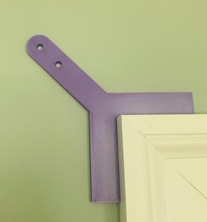 Curtain rod mounting drill template