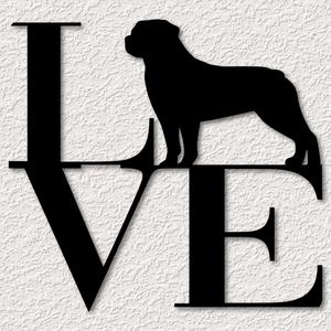 I love dogs wall art Love Rottweilers wall decor 2d art animal