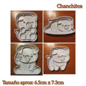 Piggy cookie cutters x4 units