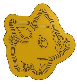 Piggy cookie cutter
