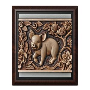 pig animal wall art relief wall decor