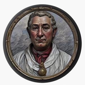 David Hume medallion pendant