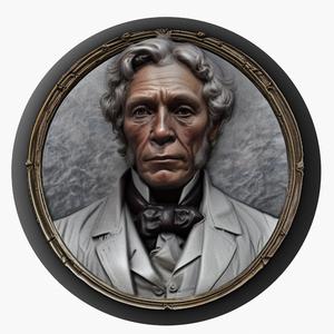 Michael Faraday medallion pendant