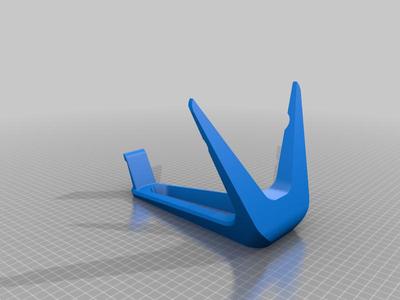 Headphone Stand - Easy Print + Notch for Tablet or Phone
