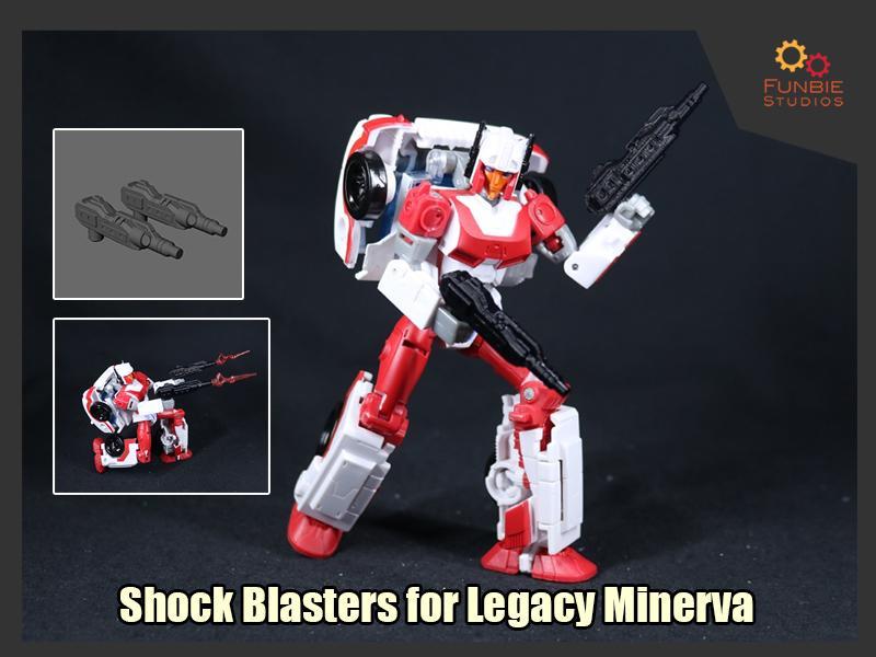 Shock Blasters for Transformers Legacy Minerva