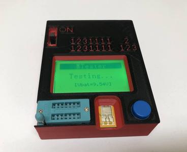 Case for LCR-T4 component tester with switch & battery lid
