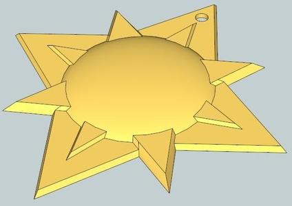 Sun medallion