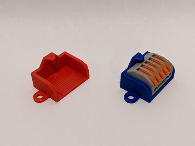 WAGO Style Wire Connector Holder with Screw Holes