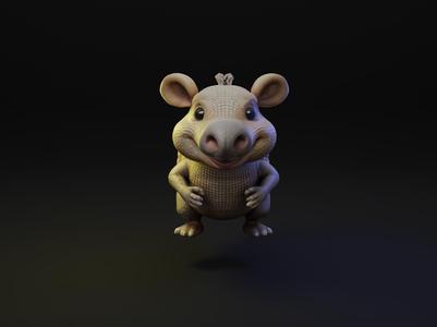 Armadillo Cartoon Animal