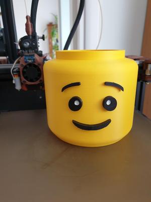 Lego Head Planter - easier print