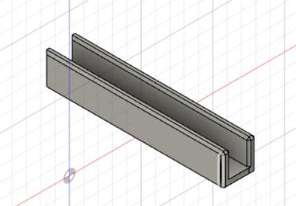 Parametric straight cable holder