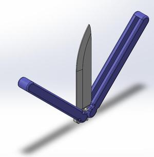 Print in Place Balisong Butterfly Knife