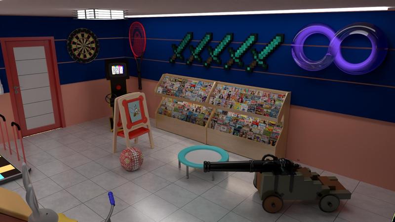 3D Interior Design for a Baby and Gift Store