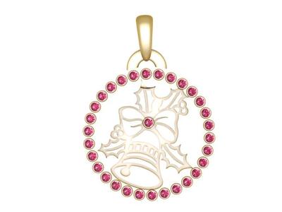 PRECIOUS BELL COIN PENDANT 3D PRINTABLE MODEL