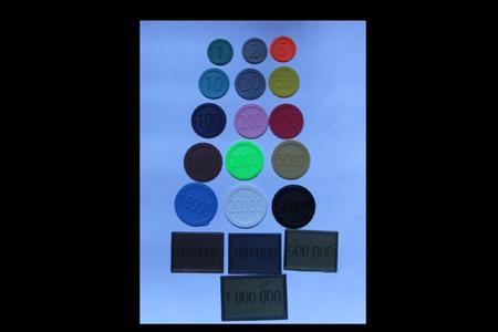 Sada žetonů do stolní hry / Set of coins for tabletop games