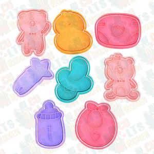 Baby shower cookie cutter set of 8