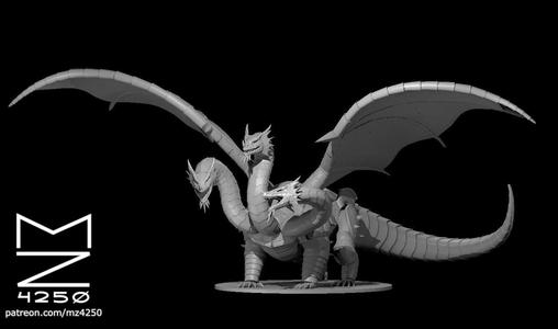Three Headed Clockwork Dragon