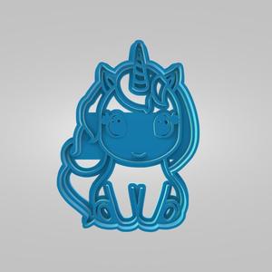 Cute Chubby Unicorn Cookie Cutter