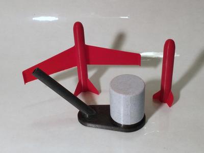 Desktop Whomp Rocket & Glider - Angled Launcher