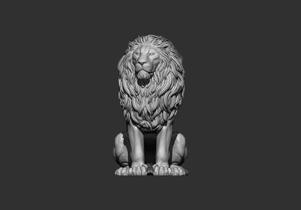 African Lion 3d model for 3d printing stl