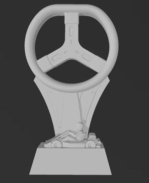 Kart Racing Trophy Model