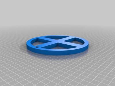 Very solid filament spool holder with optional ptfe connector 