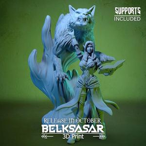Summoner of the Wolf Spirit 3D print model