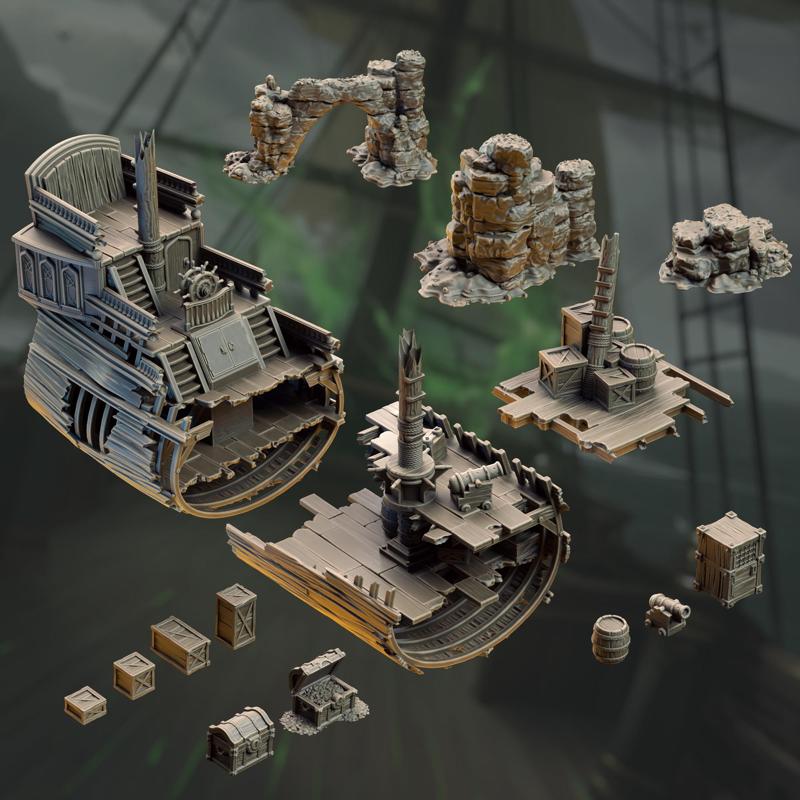 Shipwreck Terrain Set - Shipwreck of the Damned Galleon