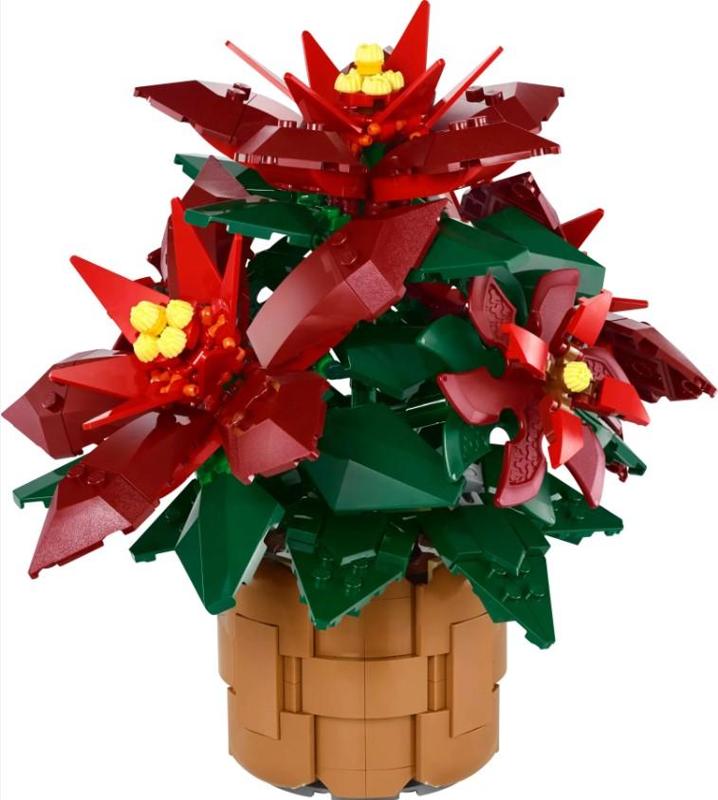 PixelBricks3D - Christmas Poinsettia Flower 🌺🎄✨
